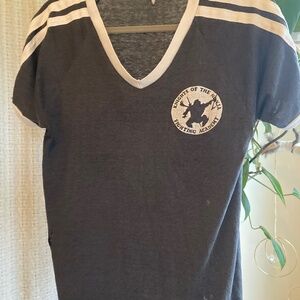 Black Vintage Tee with Ninja Design